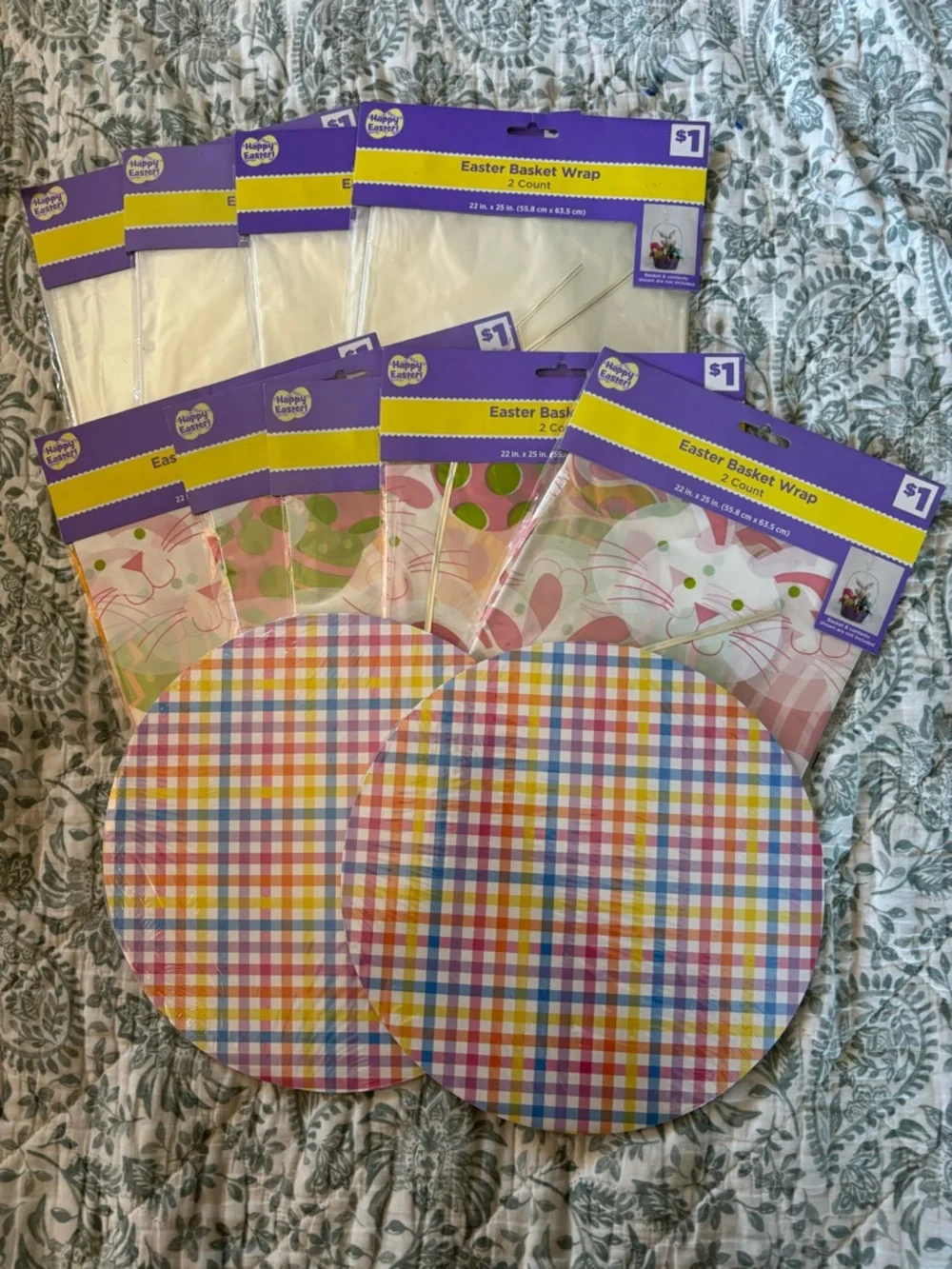 Easter basket wraps & cake boards